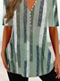 Weit Rundhals Lässig Jersey Bluse