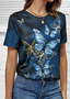 Lässig Weit Jersey T-Shirt