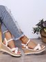 Verknotet Urlaub Keilsandalette