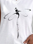 Libelle Weit Jersey Lässig Tanktop Oberteile