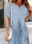 Ethnisch Gekerbt Lässig Urlaub Kleid