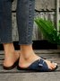 Retro Schnalle Niet Denim Schuhspitze Ring Rutschfest
