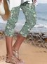 Fest Geblümt Urlaub Leggings