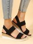 Damen Doppelt Band Slingback Espadrille Sohle Pantolette