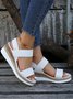 Damen Doppelt Band Slingback Espadrille Sohle Pantolette