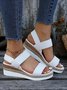 Damen Doppelt Band Slingback Espadrille Sohle Pantolette