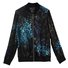Reißverschluss Lässig Abstrakt Chiffon Jacke