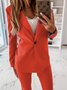 Schalkragen Regelmäßige Passform Lässig Blazer