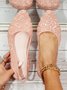 Wasserdicht Geblümt Keilabsatz Slingback Flache Schuhe