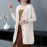 Unifarben Strickjacke Taschen Herbst Winter