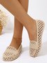 Damen Ausgehöhlt Wasserdicht Slip On Schuhe