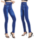 Fest Unifarben Lässig Leggings