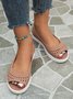 Wasserdicht Ausgehöhlt Strand Peeptoe Schuhe