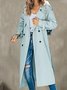 Urban Unifarben Trenchcoat Mit Nein