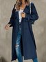Urban Unifarben Trenchcoat Mit Nein