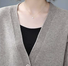Unifarben Strickjacke Taschen Herbst Winter