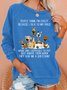 Damen Lustig Hund Liebhaber Lässig Sweatshirt