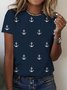 Lässig Anker Weit T-Shirt