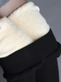 Fluff/Granular-Fleece-Stoff Lässig Legging