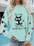 es ist FEIN, mir geht es gut alles ist fein Lustig Sweatshirt