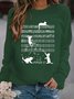 Lässig Rundhals Sweatshirt