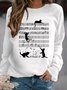 Lässig Rundhals Sweatshirt