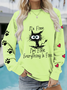 es ist FEIN, mir geht es gut alles ist fein Lustig Sweatshirt