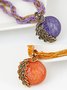 Pfauenblau Strass Perlen Pendant Halsketten