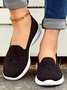 Geblümt Stickerei Atmungsaktiv Flyknit Slip On Sneakers