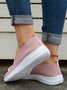 Geblümt Stickerei Atmungsaktiv Flyknit Slip On Sneakers
