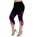 Geblümt Schmetterling Lässig Caprihosen Legging