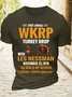 Herren Baumwolle zuerst Jährliches WKRP Truthahn Fallen Mit Die Nessmann November 22 1978 T-Shirt
