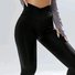 Fest Unifarben Lässig Legging