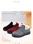 Unifarben Wasserdicht Kunstwildleder Warm Vlies Schneestiefel