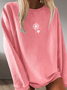 Damen Lässig Sweatshirt  Langarmshirt Herbst Pulli