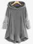 Warm Lässig Print Kapuzenpullover Lange Hoodie Herbst Winter