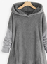 Warm Lässig Print Kapuzenpullover Lange Hoodie Herbst Winter