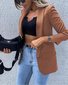 Sonstiges Lässig Geometrisch Weit Blazer