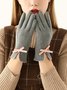 Elegant Schleife Wärme Handschuhe