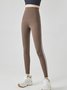 Lässig Fest Farbblock Legging