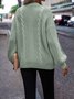 Herbst und Winter europäisch und amerikanisch Lässig Unifarben V-Ausschnitt Strickjacke Pullover