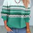 Einfach Ethnisch Stil Rundhals Sweatshirt
