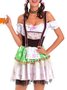 Oktoberfest Bayerisch traditionell Bier Kurzarm Schleife Kleid