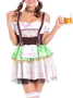 Oktoberfest Bayerisch traditionell Bier Kurzarm Schleife Kleid