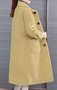 Unifarben Schnalle Taschen Langarm Fluff/Granular-Fleece-Stoff Lässig Teddy Jacke