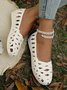 Damen Wasserdicht Ausgehöhlt Strand Slip On Schuhe