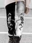 Halloween Print Weit Leggings