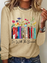 Damen I'm Mit das Verboten Blumen Buch Liebhaber Geschenk Baumwollmischung Lässig Bluse