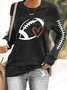 Lässig Weit Sweatshirt