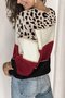 Weit Lässig Gestrickt Rundhals Pullover
